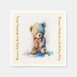 Teddy Bear Birthday Party Serviette