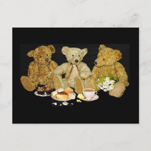 Teddy Bear Blank Poste Card Postkarte (Vorderseite)