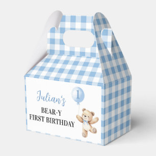 Teddy Bear Blue Balloon Beary Birthday Vielen Dank Geschenkschachtel