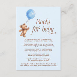 Teddy Bear Blue Books for Baby Begleitkarte