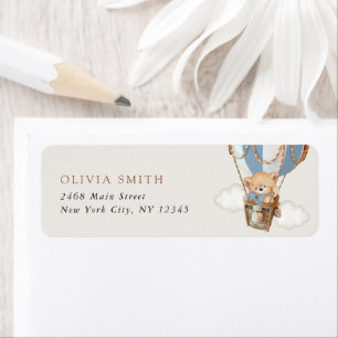 Teddy Bear, Blue Hot Air Ballon, erster Geburtstag