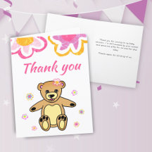 Teddy Bear Blume Babydusche