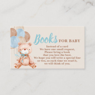 Teddy Bear Book Request Card Begleitkarte