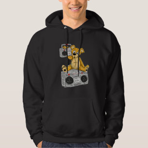 Teddy Bear BoomBox von San Francisco Street Artist Hoodie