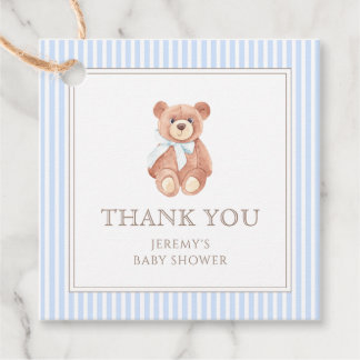 Teddy Bear Boy Classic Vielen Dank für Ihre Baby D Geschenkanhänger