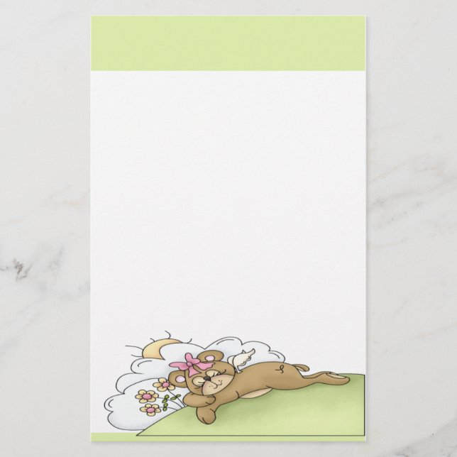 Teddy Bear Briefpapier (Vorderseite)