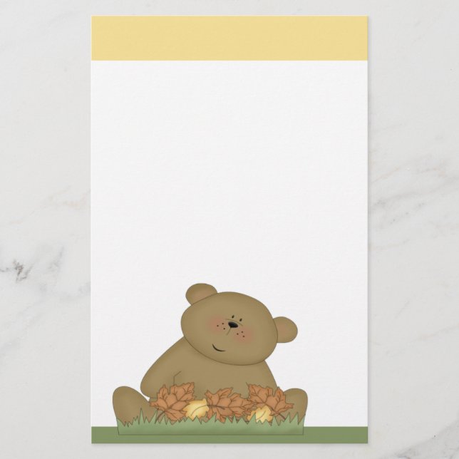 Teddy Bear Briefpapier (Vorderseite)