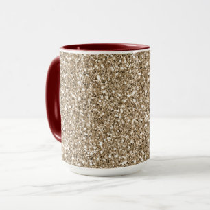 Teddy Bear Brown Gold Glitzer       Tasse