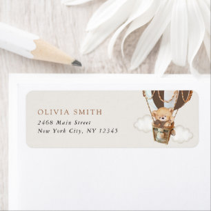 Teddy Bear, Brown Hot Air Ballon, erster Geburtsta