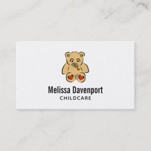Teddy Bear Business Card Visitenkarte