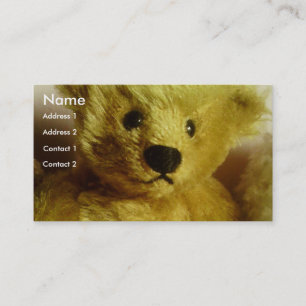 Teddy Bear Business Card Visitenkarte