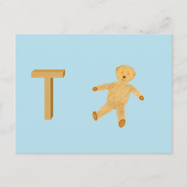 Teddy Bear Card Postkarte (Vorderseite)
