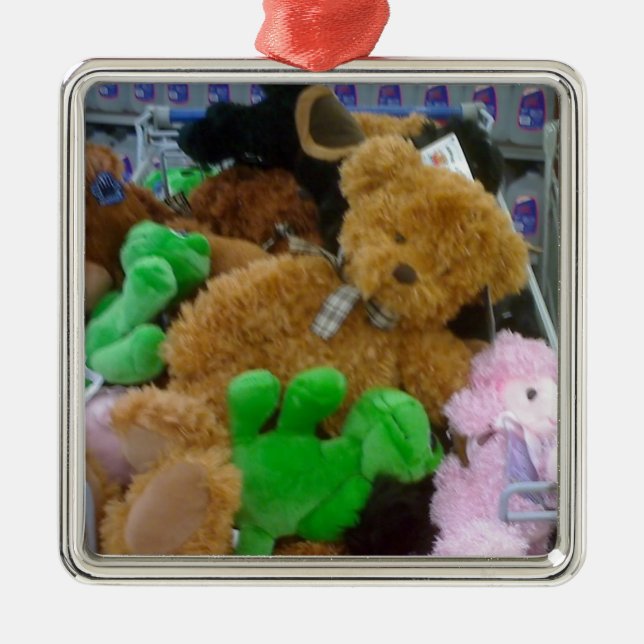 **TEDDY BEAR** CHRISTMAS ORNANATION ORNAMENT AUS METALL (Vorne)