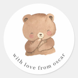 Teddy Bear Classic Round Sticker