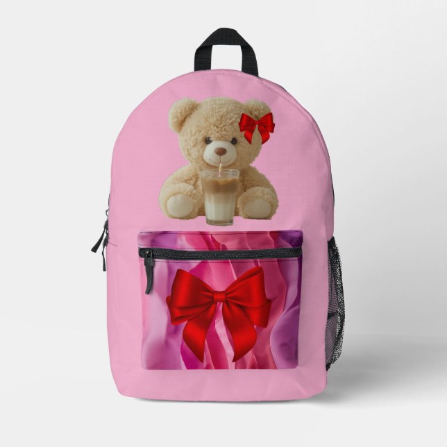 Teddy Bear Cold Brew  Bedruckter Rucksack (Vorderseite)