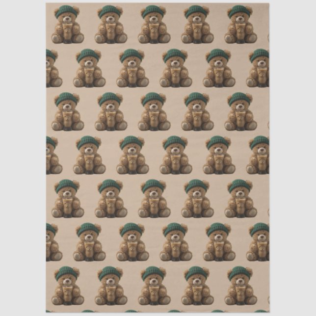 Teddy Bear Cold Brew  Seidenpapier (Vorderseite)