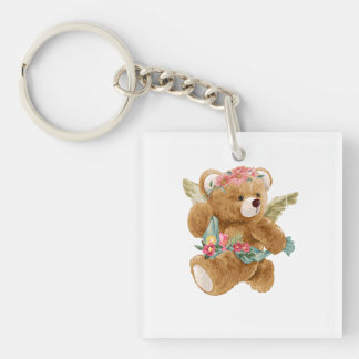 Teddy Bear Day - Feiern Sie die Cuddles und den Ko Schlüsselanhänger