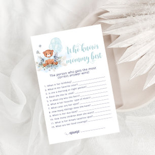 Teddy Bear, der Mama Best Baby Shower Game kennt
