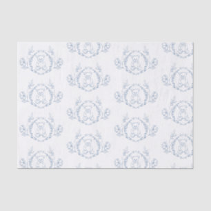 Teddy bear Elegante Chinoiserie Toile Baby Dusche Seidenpapier