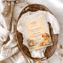 Teddy Bear Firefighter Baby Shower