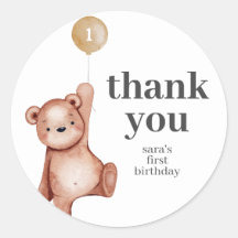Teddy Bear First Birthday Party Gefallen