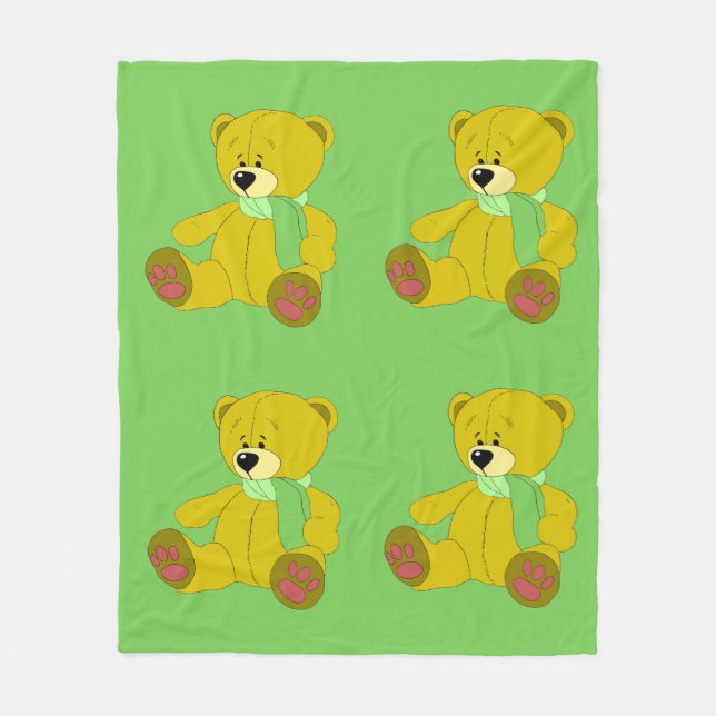 Teddy Bear Fleece Blanket (Vorderseite)