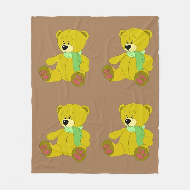 Teddy Bear Fleece Blanket (Vorderseite)