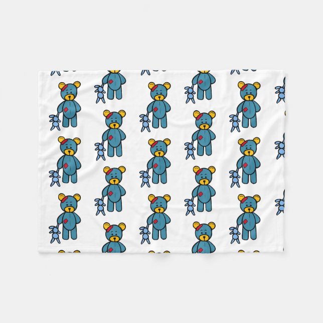 Teddy Bear Fleecedecke (Vorderseite (Horizontal))