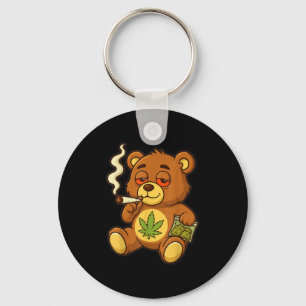 Teddy Bear Funny Wear Rauchen Bär mit Gelenk Schlüsselanhänger