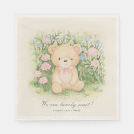 Teddy Bear Garden Classic Baby Shower Serviette