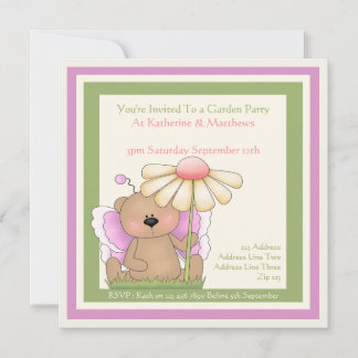 Teddy Bear Garden Einladung