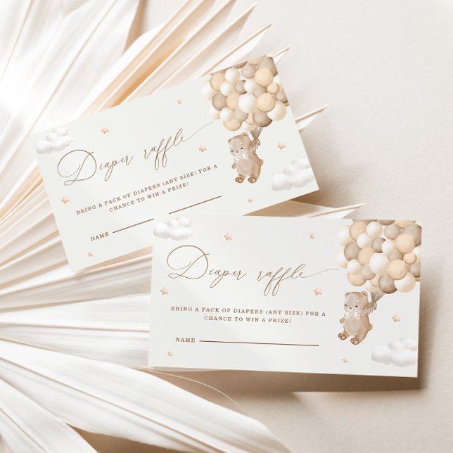 Teddy Bear Gender Neutral Diaper Umschließung Begleitkarte (Von Creator hochgeladen)