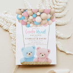 Teddy Bear Gender Reveal Baby Shower Einladung<br><div class="desc">Feiern Sie die bevorstehende Ankunft Ihres wertvollen Kleinen mit einer geschlechtsbewussten Teddy-Babydusche! Entworfen mit einem Aquarellpinke und blauen Teddy tragen Illustrationen. Matching Artikel in unserem Shop Cava Party Designs.</div>