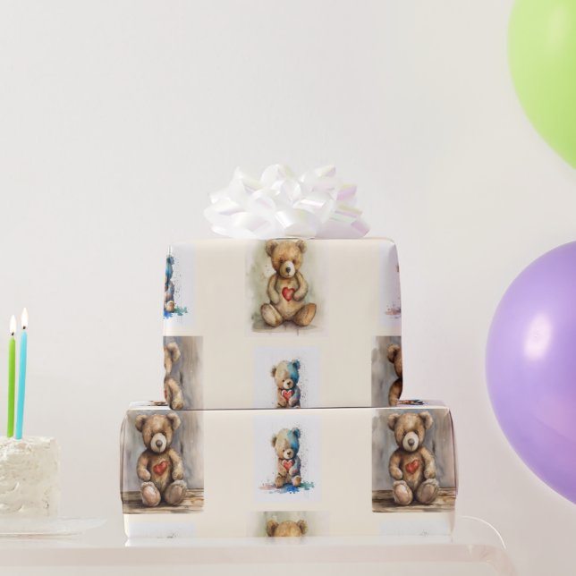 Teddy Bear Gift Geschenkpapier (Partygeschenke)