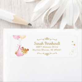 Teddy Bear Girl Babydusche Rücksendeadresse