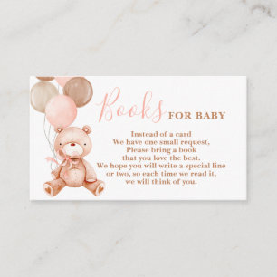 Teddy Bear Girl Bringen Sie eine Book Card Begleitkarte