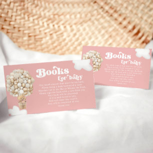 Teddy Bear Gold Balloons Girl Baby Dusche Begleitkarte