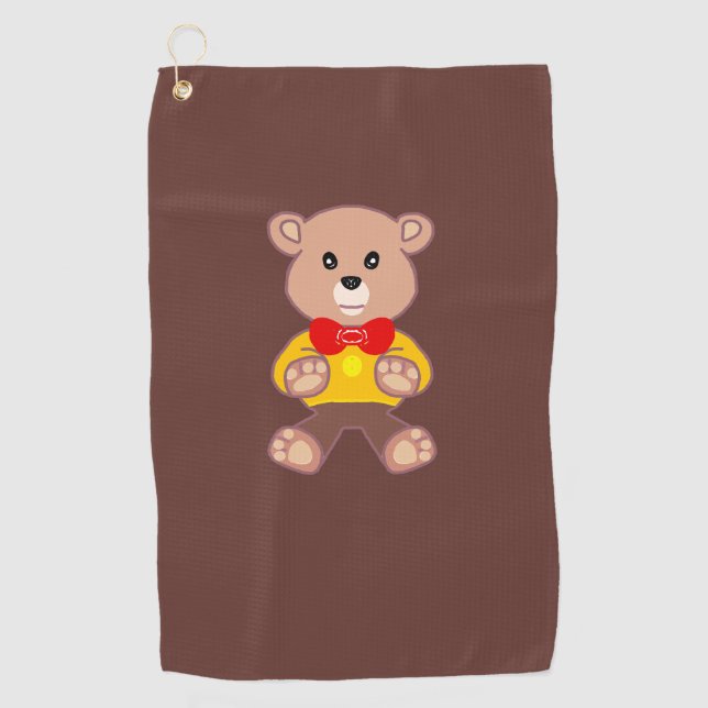 Teddy Bear  Golfhandtuch (Vorderseite)