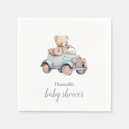 Teddy Bear Grandmillennial Baby Show Serviette