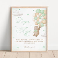 Teddy Bear Green Baby Dusche Windelwanne Windelwan