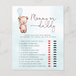 Teddy Bear Guess, der sagte, es Mama oder Daddy Ga