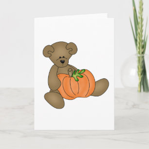 Teddy Bear Halloween Karte