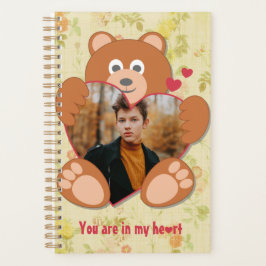 Teddy Bear Holding Heart Foto Valentinstag Planer