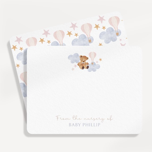 Teddy Bear & Hot Air Ballon, aus dem Kinderzimmer Einladung (Von Creator hochgeladen)