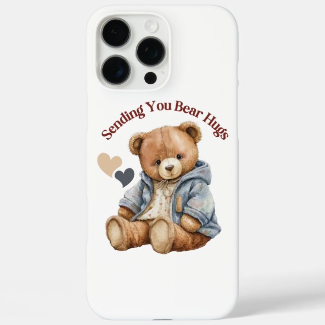 Teddy Bear Hug Handy Case (Rückseite)