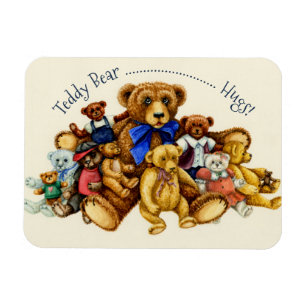 TEDDY BEAR HUGS MAGNET *Anpassen