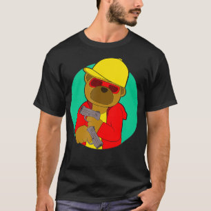 Teddy Bear Hustle Hip Hop Money Rap DJ T-Shirt