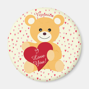 Teddy Bear "I Liebe You!" Valentinstag Magnet