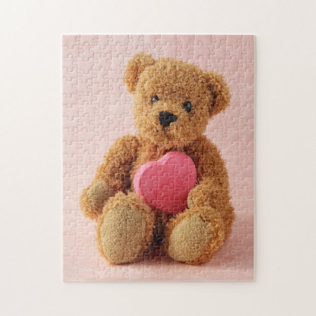 Teddy bear i luv u puzzle (Vertikal)