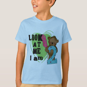 Teddy Bear Ich bin 2 Geburtstagsgeschenke und T -  T-Shirt